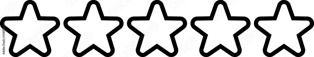 Rating Stars outline icon
