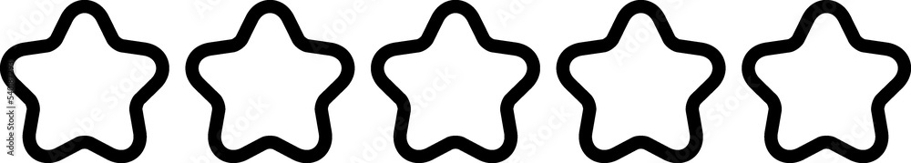 Rating Stars outline icon Rating Stars outline icon
