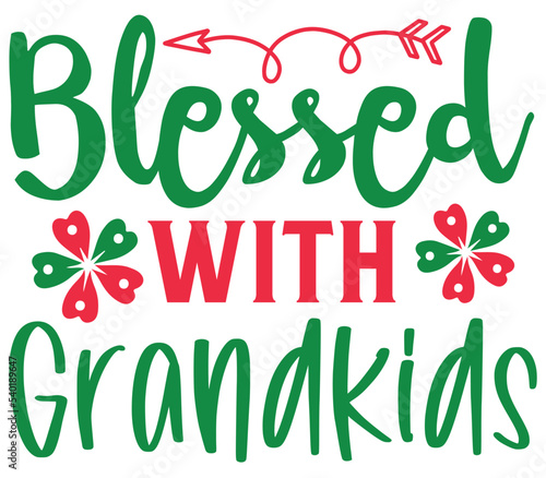 Blessed With Grandkids, Mother's day SVG Design, Mother's day Cut File, Mother's day SVG, Mother's day T-Shirt Design, Mother's day Design, Mother's day Bundle