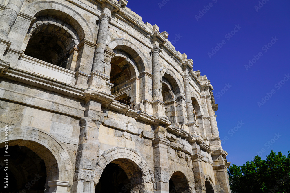 famous nimes arena in the south of france