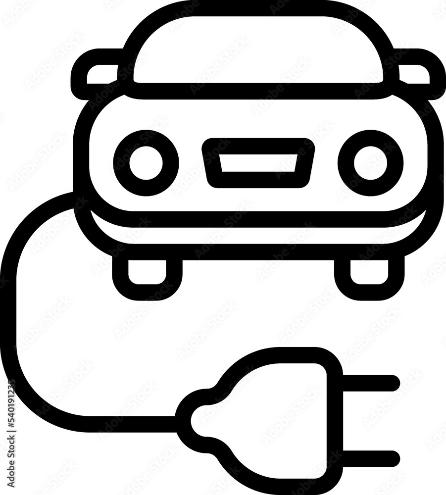 Electric car charge icon. Eco friendly electro auto Electric car charge icon. Eco friendly electro auto