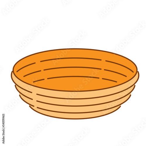 round rattan bowl icon