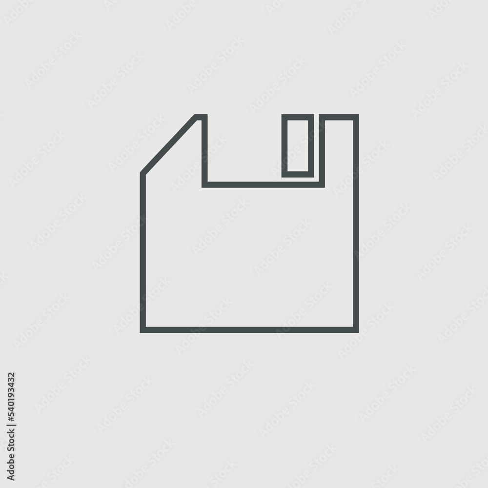 Diskette vector icon illustration sign Diskette vector icon illustration sign