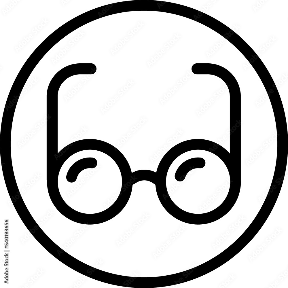 Spectacles, eyeglasses line icon Spectacles, eyeglasses line icon