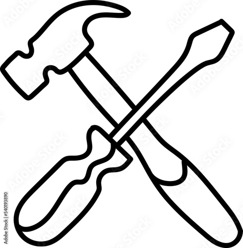 Setting icon hand drawn vector illustration