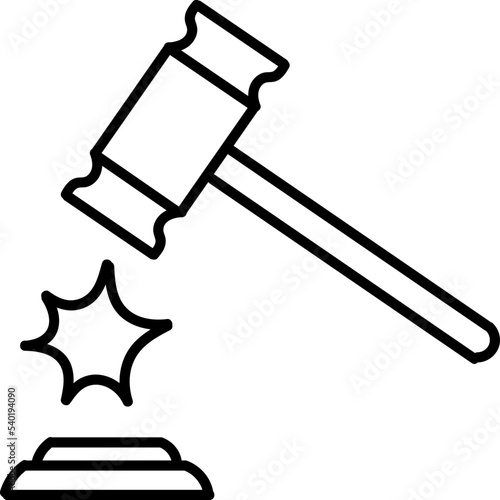 Handcuffed hands icon hand drawn vector illustration
