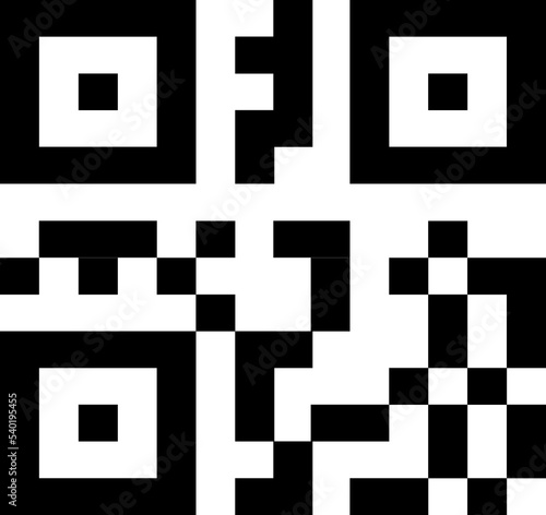 Canvas Print Capture qr code on mobile phone. Hand holding phone with Qr code.