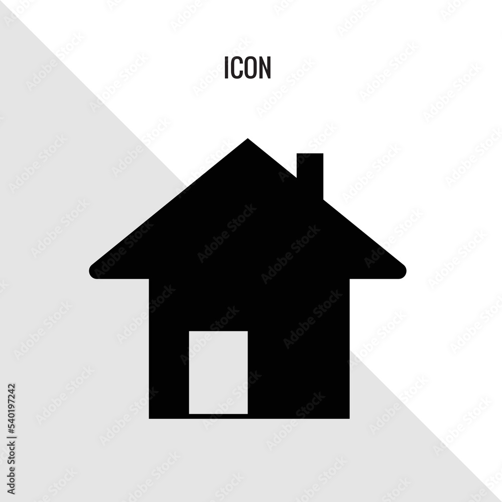 Fototapeta premium Home vector icon illustration sign