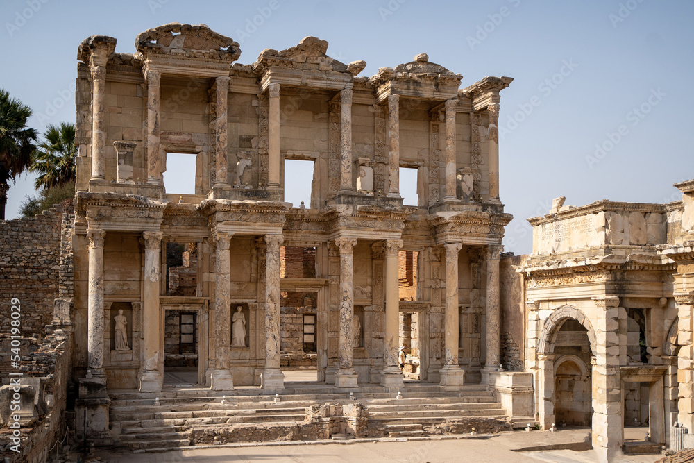 ruins of ancient roman forum in Efes