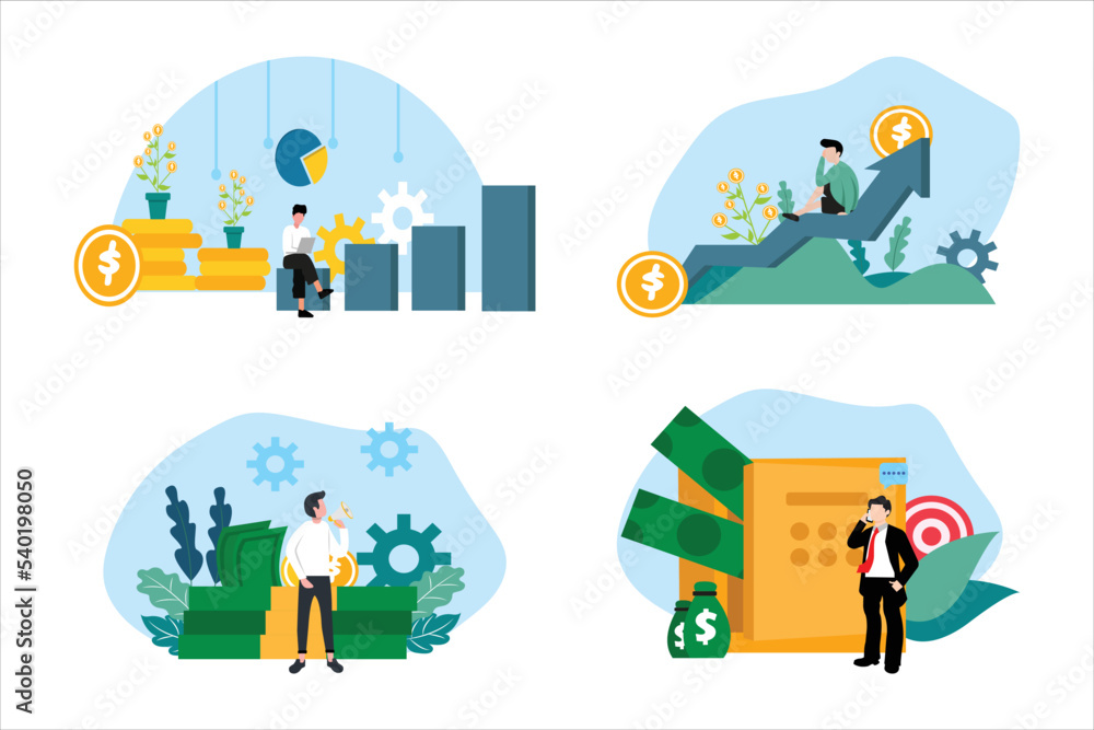 Finance Flat Design Illustration