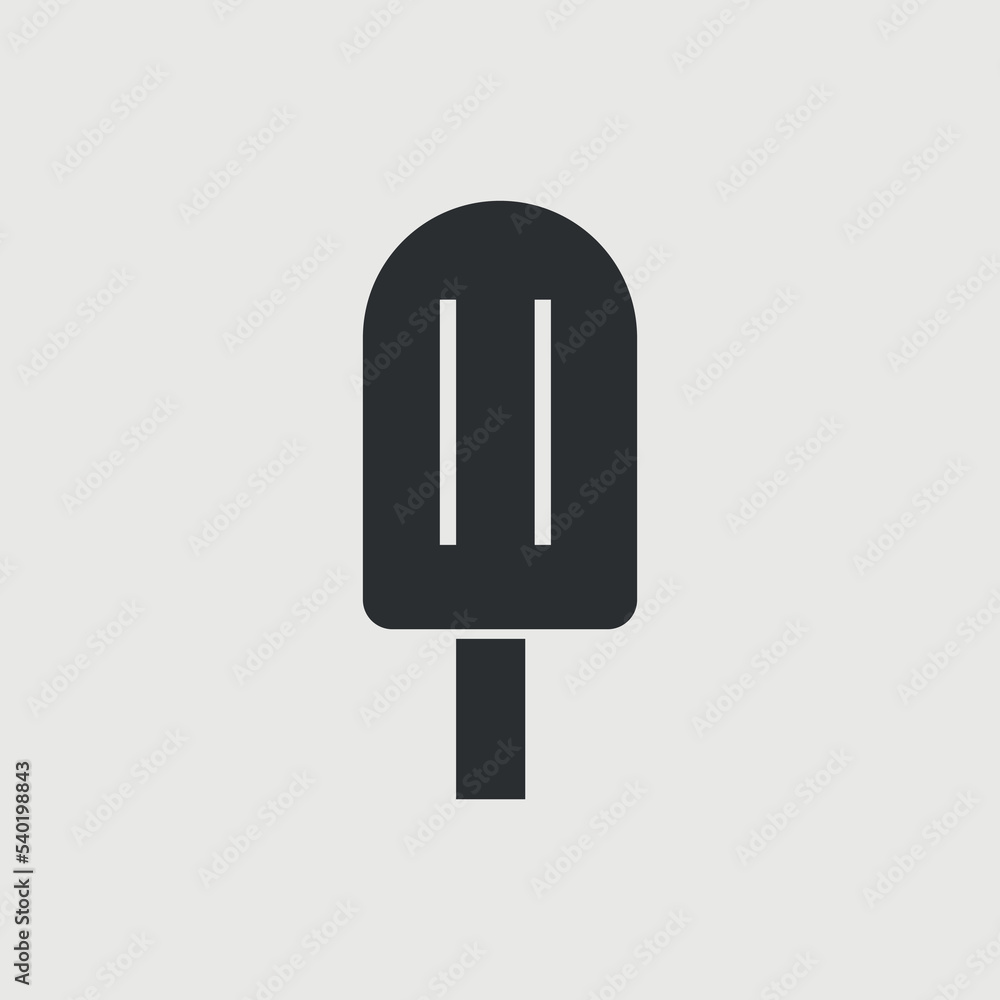 Popsicle vector icon illustration sign Popsicle vector icon illustration sign