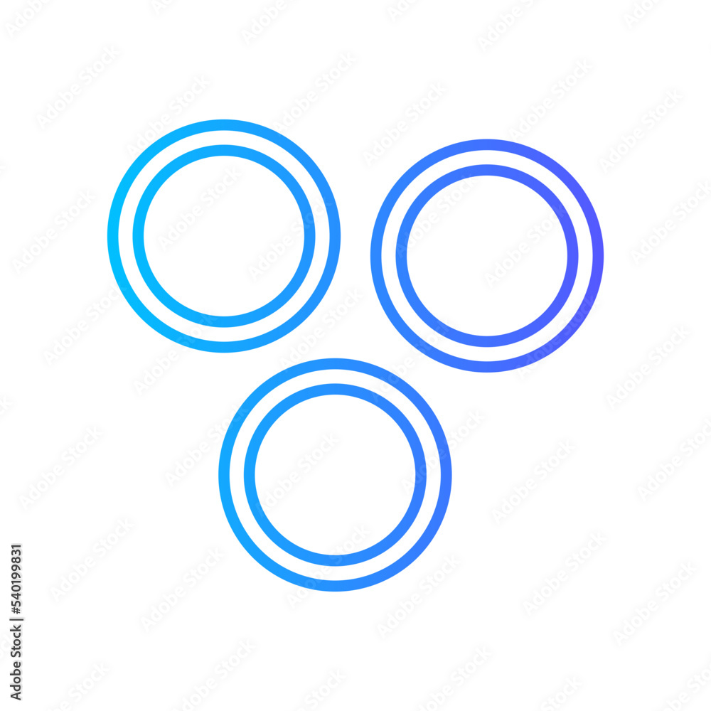 rings gradient icon rings gradient icon