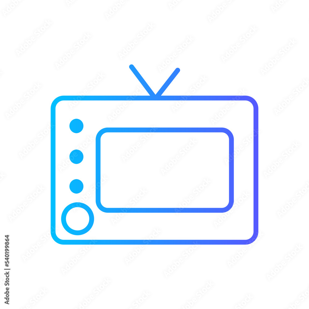 tv gradient icon tv gradient icon