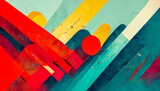 Abstract creative colorful background. Colorful panoramic wallpaper background