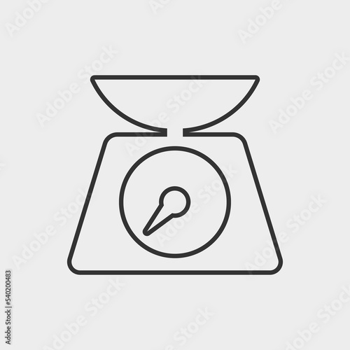 Weight scale icon