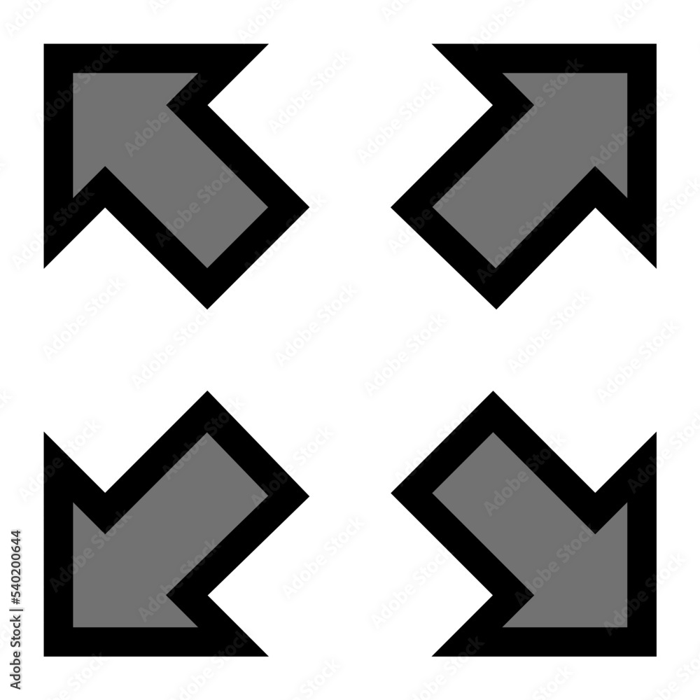 Expand Screen Vector Icon Expand Screen Vector Icon