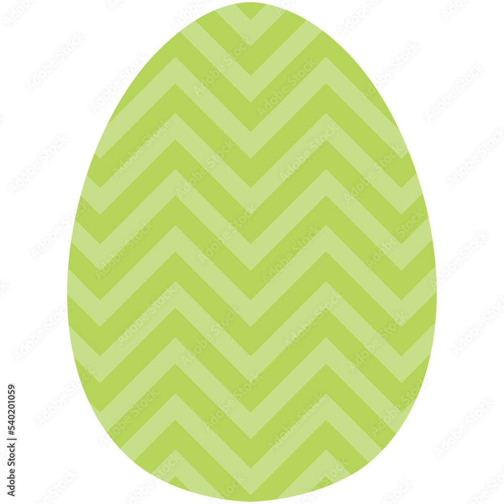 easter egg with green ribbon
