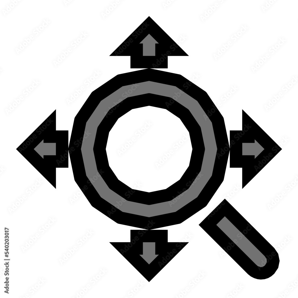 Magnifier Vector Icon Magnifier Vector Icon