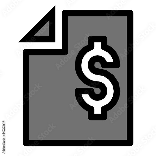 Financial Report Vector Icon