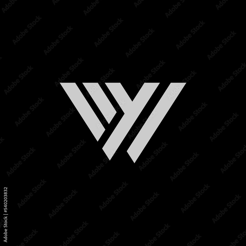 simple logo monogram initials WY simple logo monogram initials WY