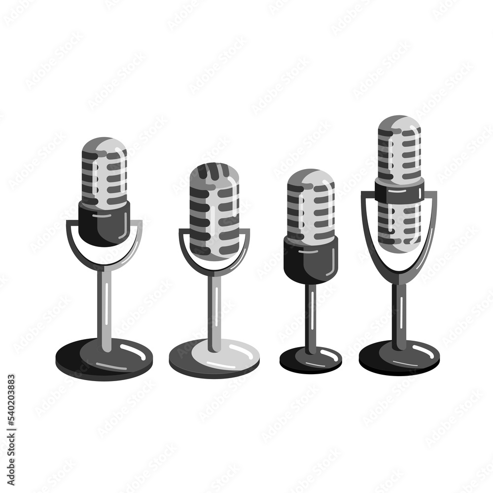Illustration of microphone electronic collection