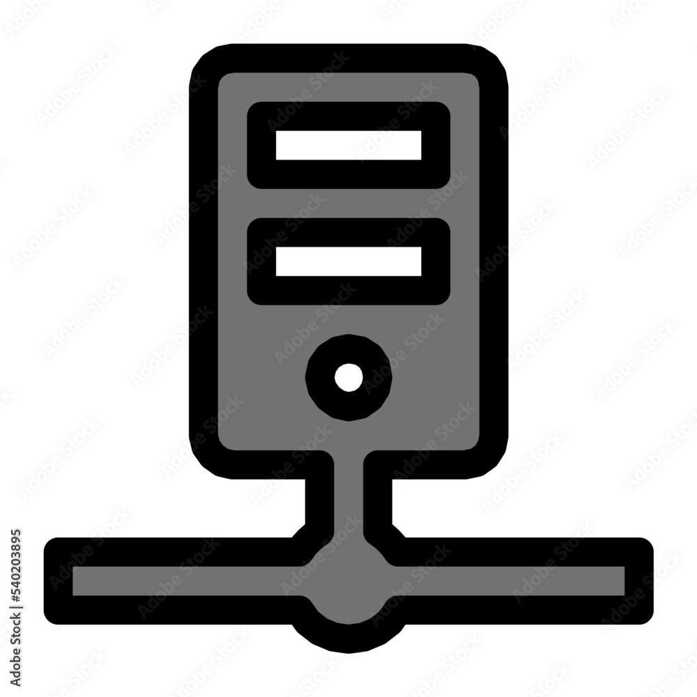 Fototapeta premium Network Server Vector Icon