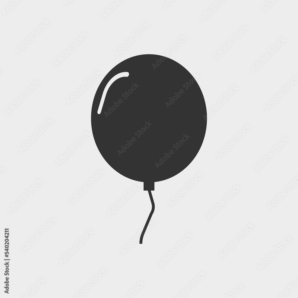 Balloon vector icon illustration sign Balloon vector icon illustration sign