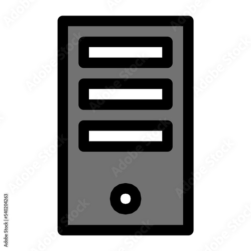 Pc Tower Vector Icon