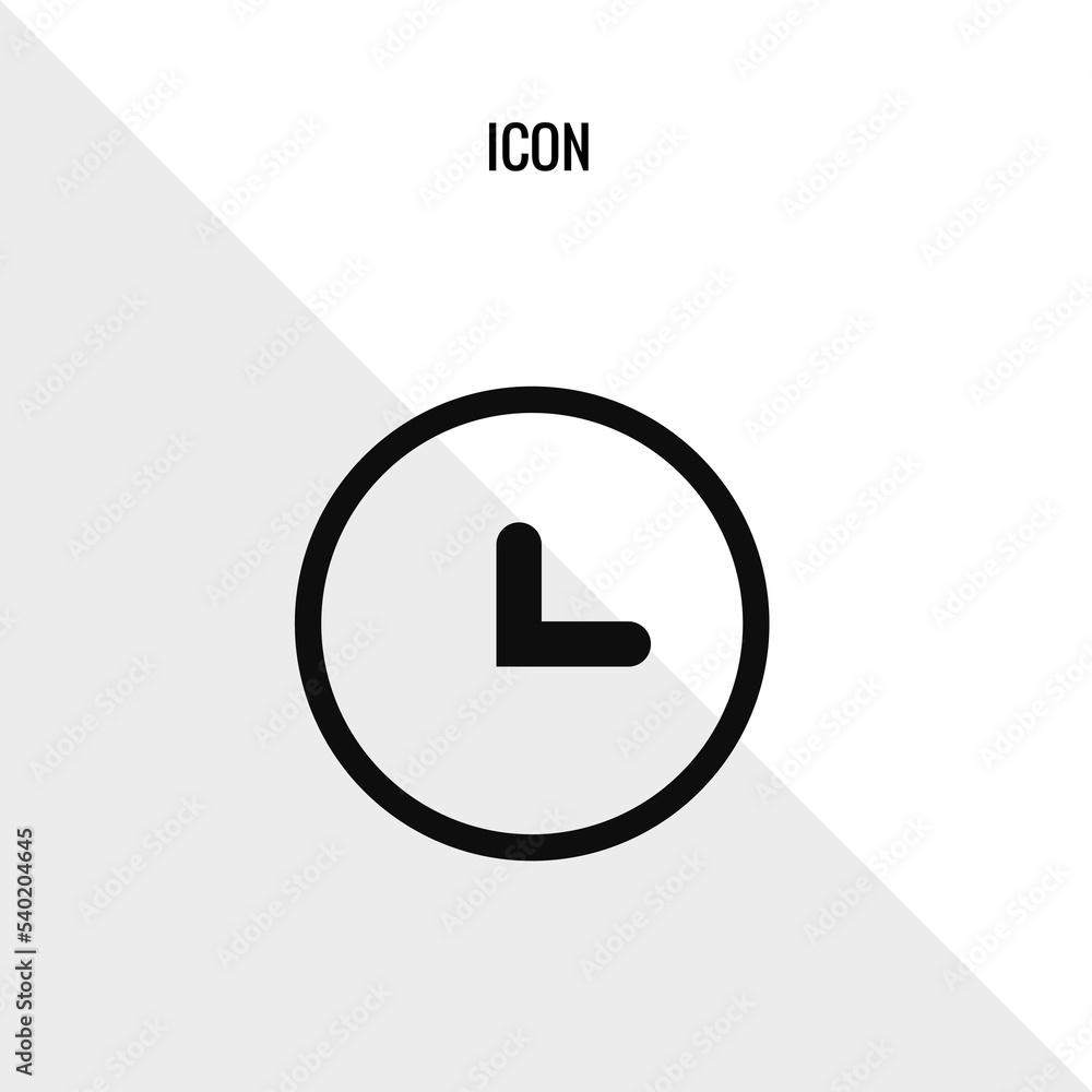 Clock vector icon illustration sign Clock vector icon illustration sign