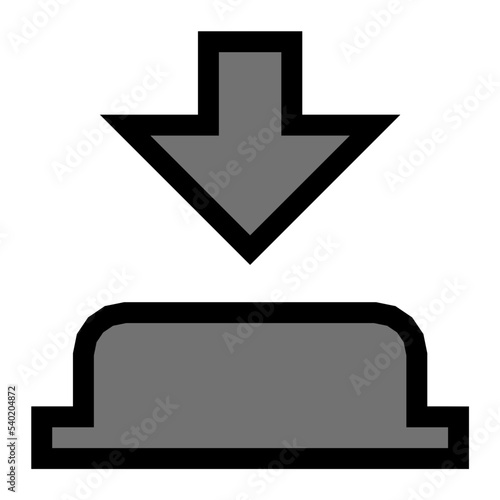 Push The Button Vector Icon