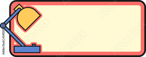 Cute Label Nametag Cartoon School