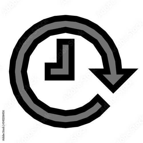 Clockwise Vector Icon