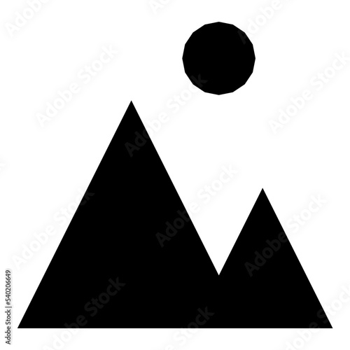 Mountains Vector Icon