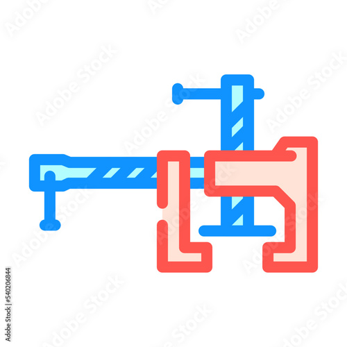 cabinetry clamp color icon vector. cabinetry clamp sign. isolated symbol illustration