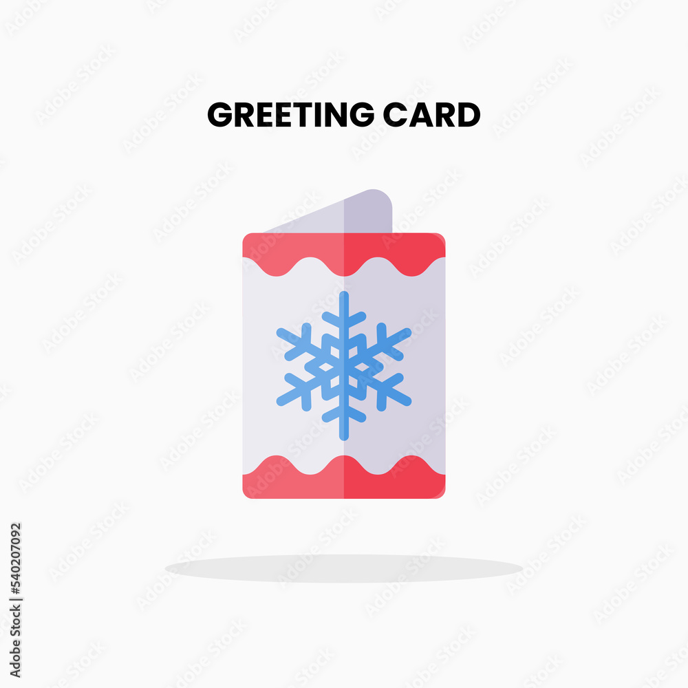Winter Card flat icon. Vector illustration on white background. Can used for digital product, presentation, UI and many more.