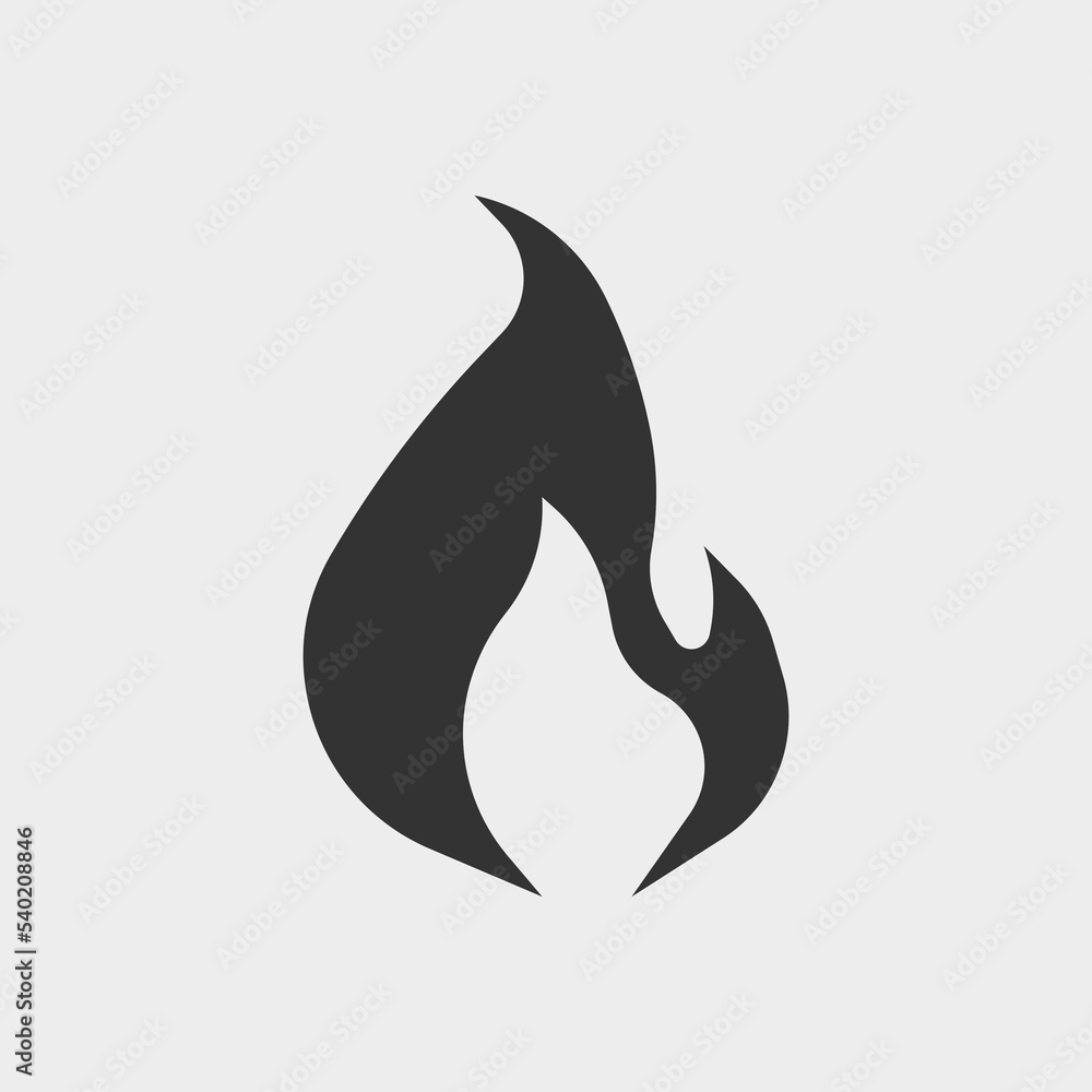 Obraz premium Fire vector icon illustration sign