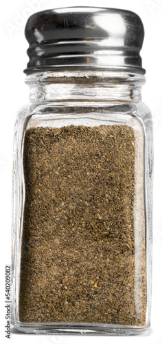 Valokuva Pepper isolated pepper shaker condiment salt table bottle