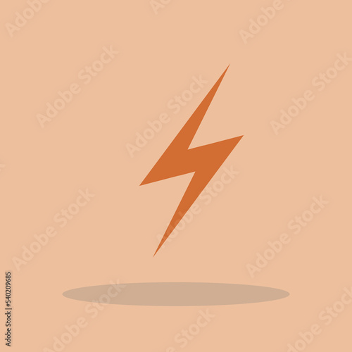 Lightening flash vector icon illustration sign