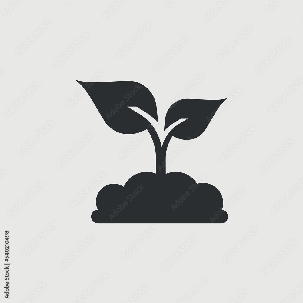 Plant vector icon illustration sign Plant vector icon illustration sign