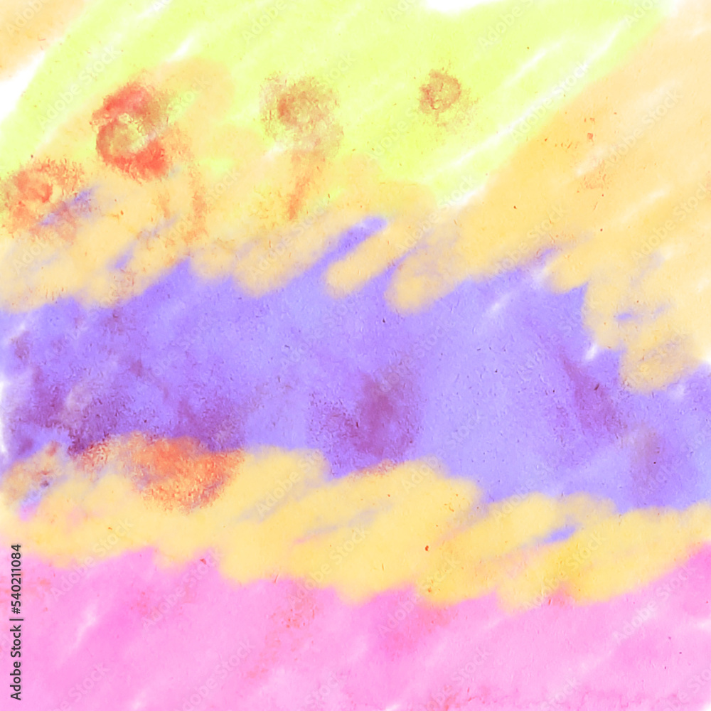 Obraz premium Yellow purple watercolor abstract 