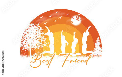 Best friend t shirt design