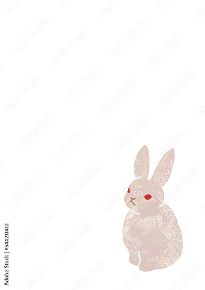 Fototapeta premium うさぎ ハガキサイズ
