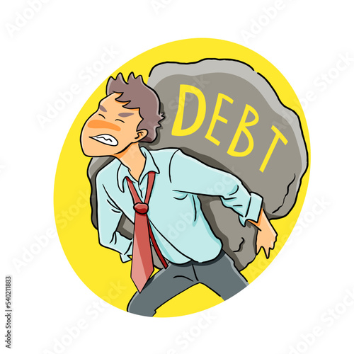 stressed becuase lot of debt