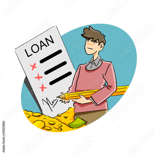 man loan money for business