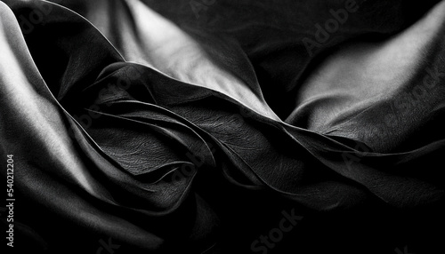 Luxury elegant black satin background. Beautiful modern background texture 