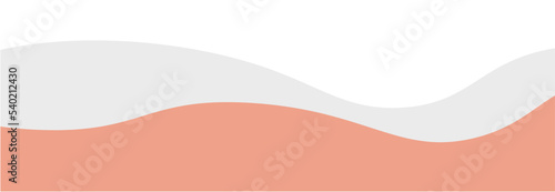 Aesthetic Wave Border Vector Illustration