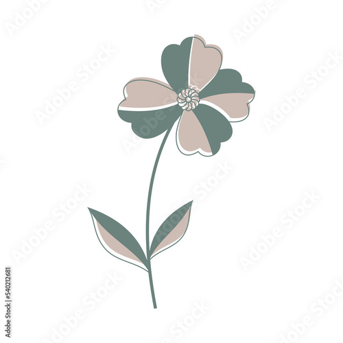 Green Beige Minimalist Beauty Flower 2 © haerstudioss