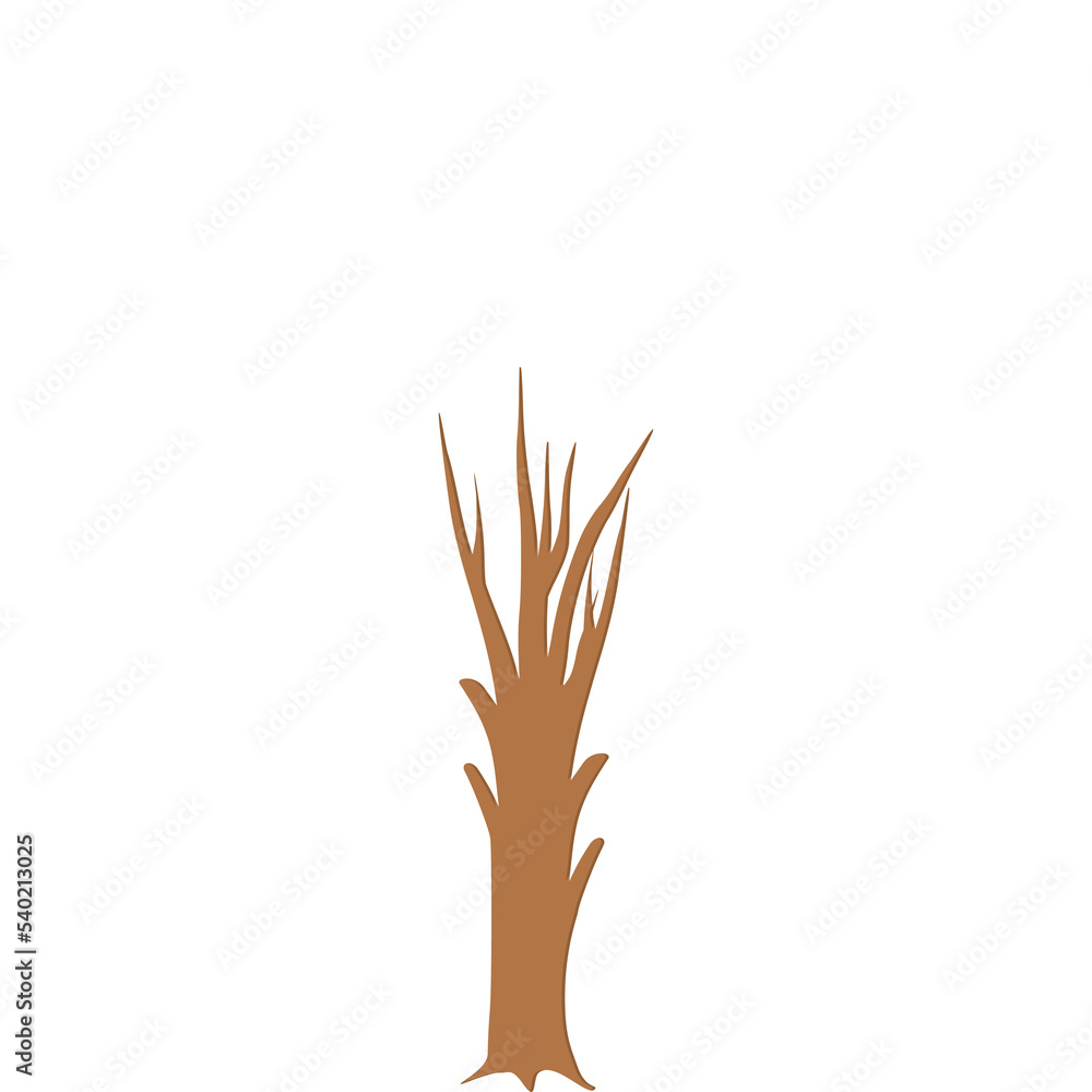 Obraz premium tree flat universal scenery collection set