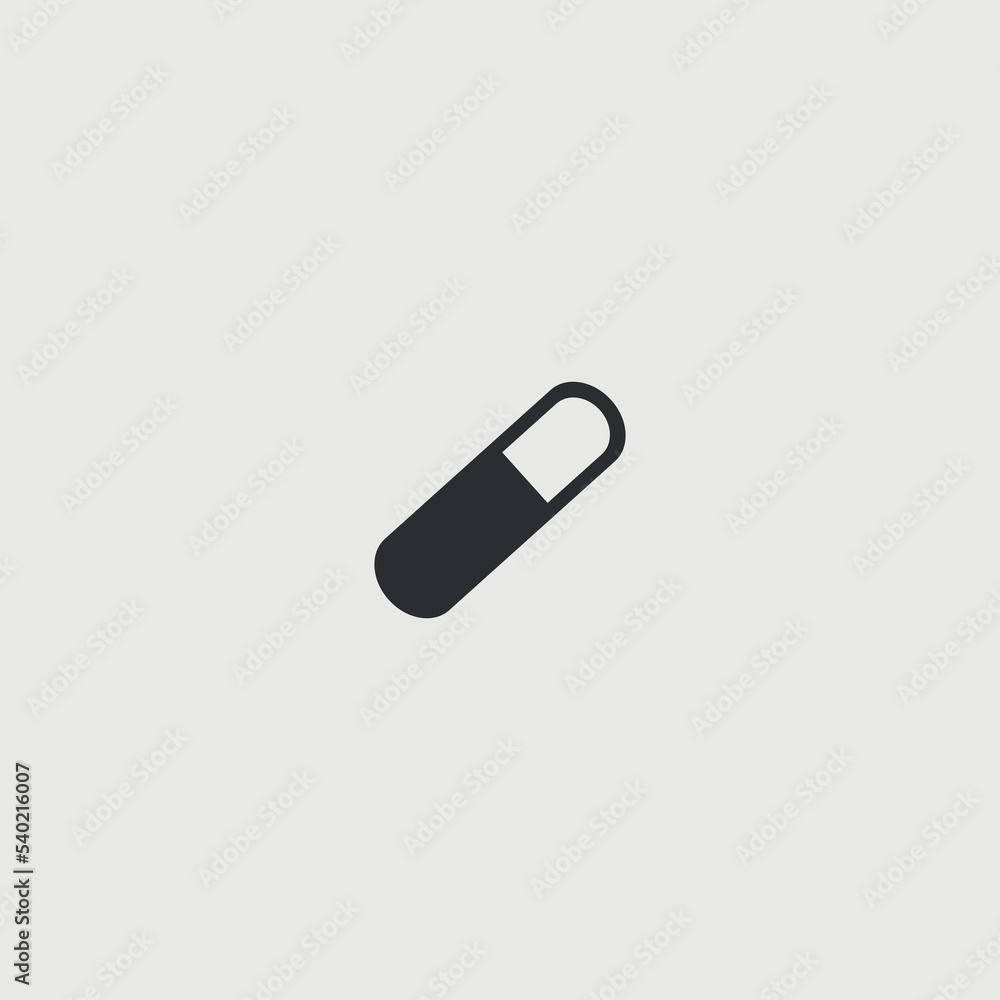 Pill vector icon illustration sign Pill vector icon illustration sign