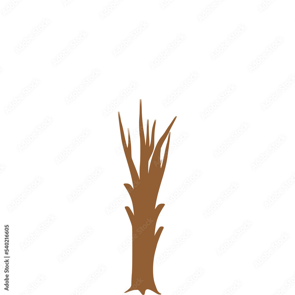 Obraz premium tree flat universal scenery collection set